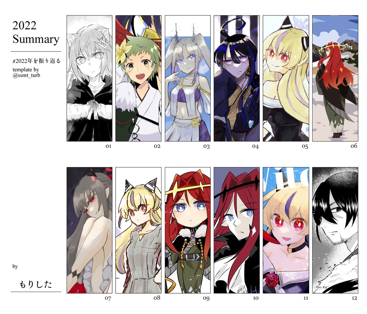 #2022年を振り返る 
今年も擬人化の年だったな 