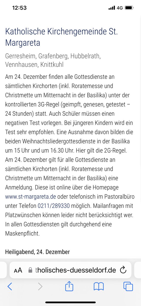 Wollte heute mit meine Kinder in die Kirche gehen, zum Weihnachtslieder singen. 2G??!!!😱 wie kann sowas erlaubt sein? Mit der heutigen Kenntnis ist das reine willkürliche Diskriminierung. Diese Regeln gehören komplett abgeschafft, sonst macht jeder nach Laune was er will.