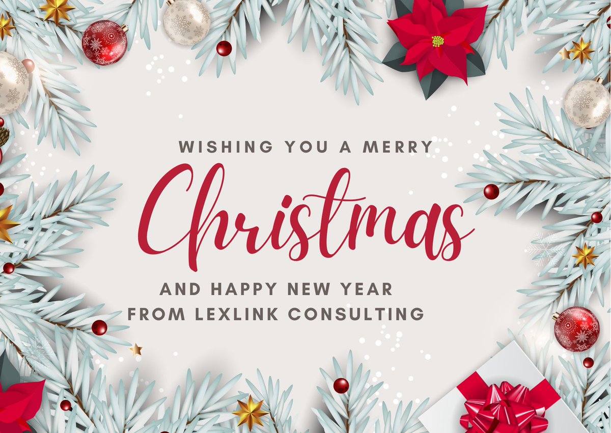 Happy holidays from all of us at Lexlink Consulting. May this Christmas season bring joy and laughter to you and your loved ones!

#merrychristmas2022 #happyholidays #happynewyear