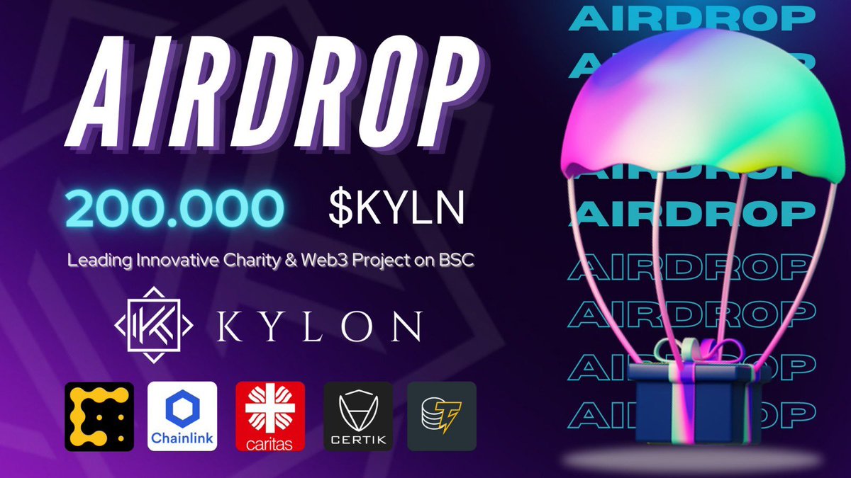 New airdrop: Kylon Project (KYLN)
Total Reward: 200,000 KYLN
Rate: ⭐️⭐️⭐️⭐️
Winners: 1,400 Random &amp; Top 60
Distribution: at TGE

Bot Airdrop Link: t.me/KylonBot

#Airdrop #Airdrops #Airdropinspector #BSC #KylonProject #KYLN #Crypto #Bitcoin