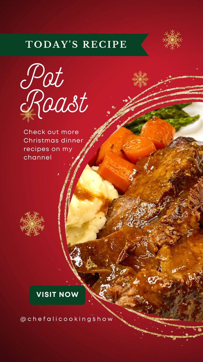 chefalicooking's tweet photo. Happy Holidays everyone! How about some pot roast for Christmas dinner? https://t.co/tZCTW88rdr https://t.co/21KcUxg75x