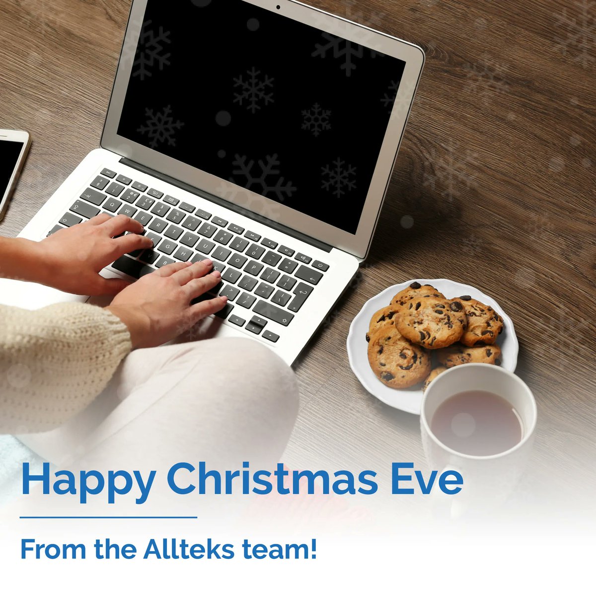 AllteksIT's tweet photo. Happy #ChristmasEve from the Allteks team 🎅🏻

Don't forget to leave out a couple of cookies and keep an ear out for the sound of hooves on the roof 🦌🍪

#WeAreAllteks #Cookies https://t.co/D6wAoQ2wZq