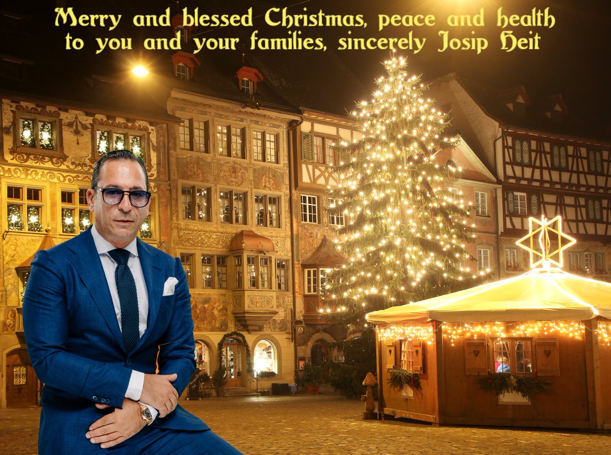 Ein frohes und gesegnetes #Weihnachtsfest, #Glück und #Frieden, #wünscht Ihnen allen, ihr #JosipHeit
---
A #Merry and #Blessed #Christmas, #Happiness and #Peace, #Wishes You All, #Yours, Josip #Heit
---
#Feliz y bendita #Navidad, #felicidad y #paz, os desea a todos, Josip Heit
--