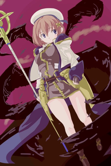 んじゃせっかくだし、
あるじ過去絵でも。

私の唯一の長所である生気が乏しい感じだがw 