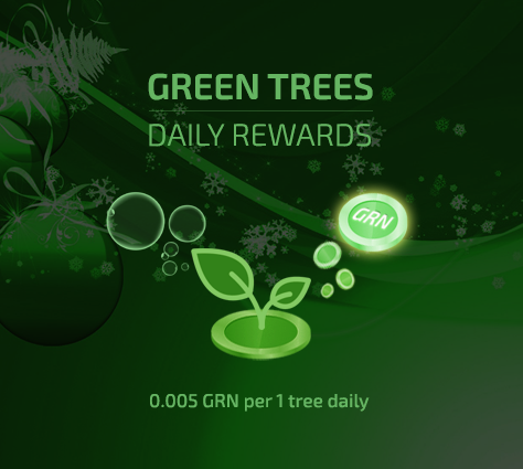 greentrees_io's tweet photo. Merry Christmas!🎄

Since yesterday you can swap your tokens to NFTs, so the Green Trees basic economic model is now fully deployed.

All tokens and NFTs are now producing the same amount of green currency - 0.005 GRN per tree daily.

Our best wishes for a joyous Christmas! https://t.co/qdYFSwQiuV