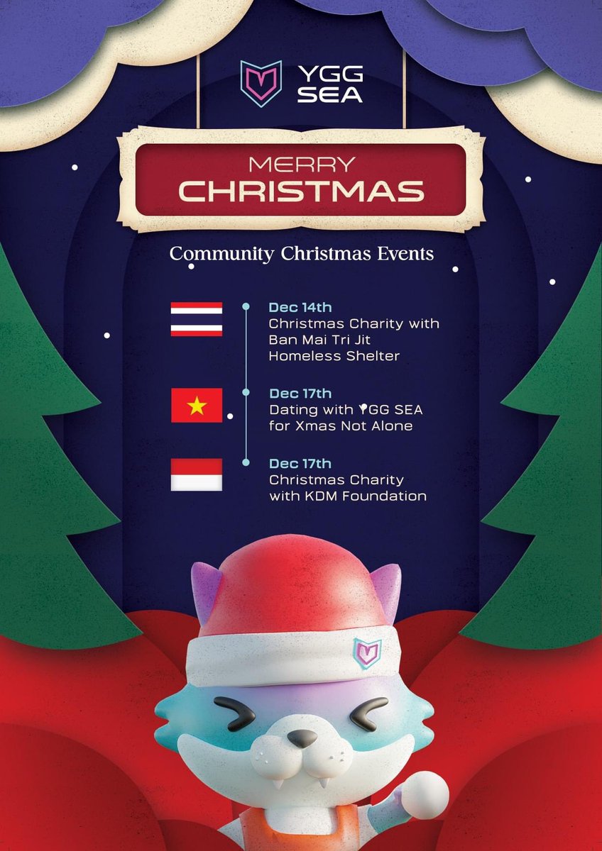 Merry Christmas from the #YGGSEA family - may this holiday season sparkle and shine on all your wishes to come true!

To give back to the community, we are proud to have organized charity and meet-up events last week to show our love during this year's festive season🙌

#WeAreYGG