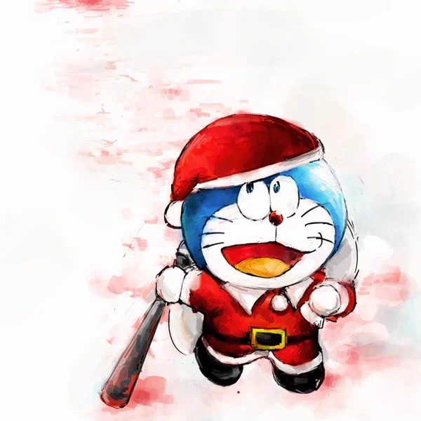 過去のクリスマス絵です。みなさんメリークリスマス #クリスマス #ドラえもん 