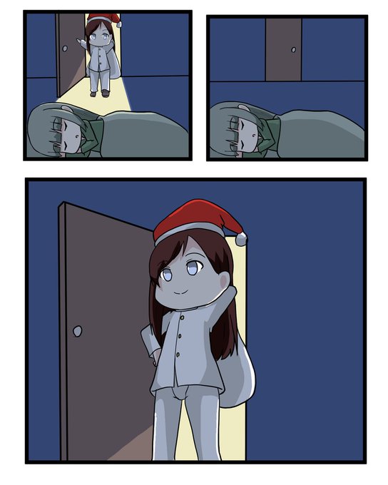 「夕張にクリスマスプレゼントを届けに来た提督」

#艦これ
#艦隊これくしょん
#夕張 