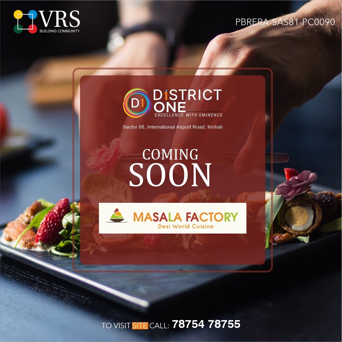 Coming soon, 𝐓𝐡𝐞 𝐌𝐚𝐬𝐚𝐥𝐚 𝐅𝐚𝐜𝐭𝐨𝐫𝐲, your next favourite desi world cuisine destination at District One.

#DistrictOne #ComingSoon #VRS #VRSGroup #Masalafactory #Desiworld #Cuisines