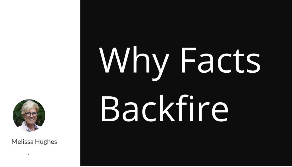 melishughes's tweet image. We’d like to believe that we are logical beings and when our beliefs are challenged with facts, we incorporate the new information into our thinking. Not so fast...

Read more 👉 lttr.ai/6MXf

#fakenews #cognitivebias #backfireeffect #confirmationbias #brainboost