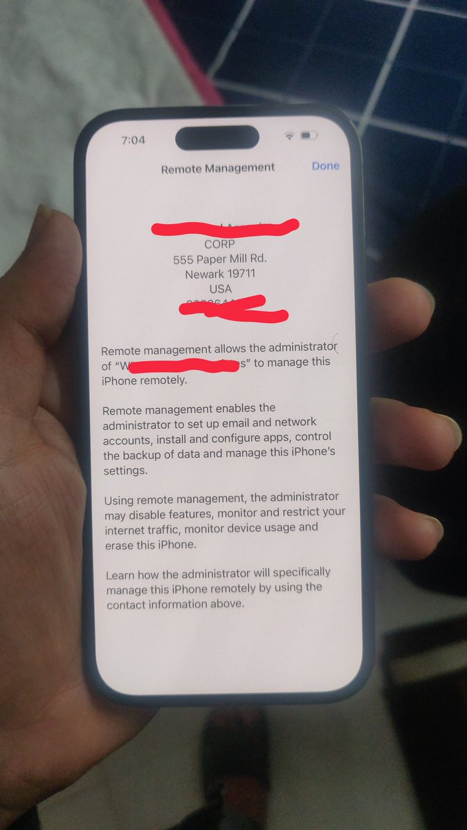 kshitej_11's tweet photo. @AppleSupport @Apple i recently purchased an iPhone 14 pro from Dubai but it has turned out to be a company phone with admin access. No support from apple india to contact the reseller now since I'm in india. Please help
@DubaiDET @DubaiPoliceHQ https://t.co/0JLx82dhZS