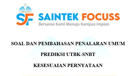 [PEMBAHASAN SOAL]

Prediksi UTBK-SNBT 2023

(A THREAD)

Substest       : Penalaran Umum (Kesesuaian 
                         Pernyataan) 
Materi           : 15 Soal

-Jangan lupa berbagi dengan Retweet ya😇-
