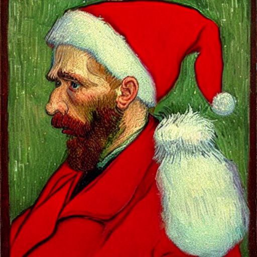 Senta without beard #santa #xmas #beardless #vangogh #aiart #newyork #berlin #hamburg #love #ai #stablediffusion