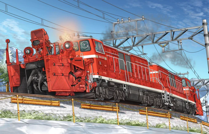 赤い列車っていいですよね#クリスマスなので赤い乗り物の画像を貼ってみよう 