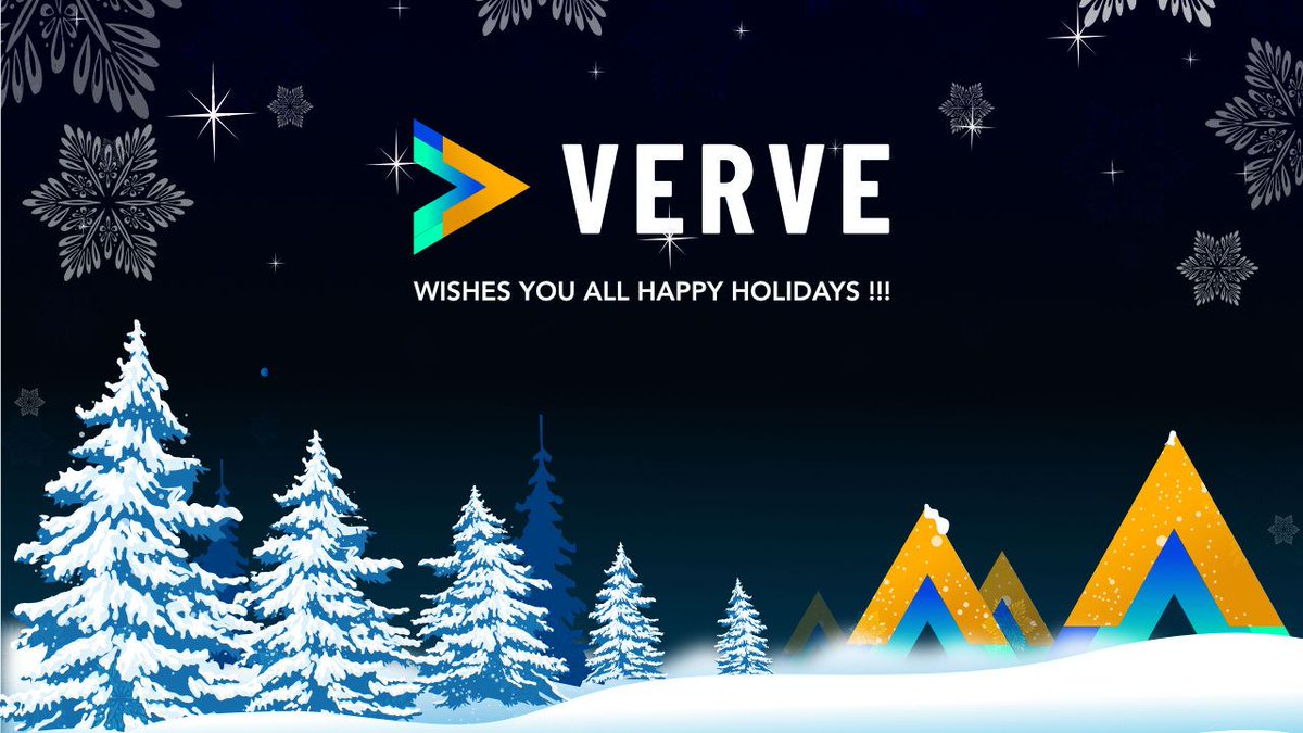 🎄 Happy Holidays ⛄

#Verve wishes everyone celebrating this weekend a Merry Christmas 🌲 and a jolly season!
