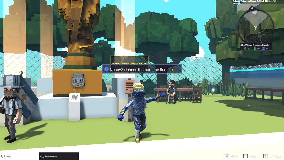 sandverk1's tweet photo. @TheSandboxGame @aera_football @Argentina I dived in the AFA Village presented by OneFootball, check out my screenshot 👇⚽ https://t.co/yo6oJGEM5P