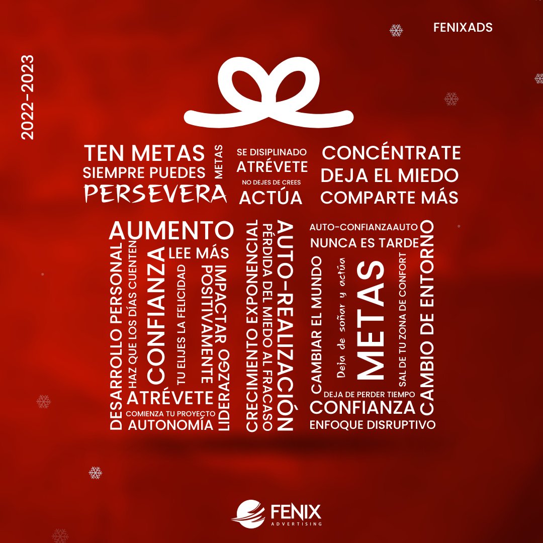 Fenix_agcy's tweet photo. La primera palabras que veas, representará tu 2023. https://t.co/sjemHQQTt2