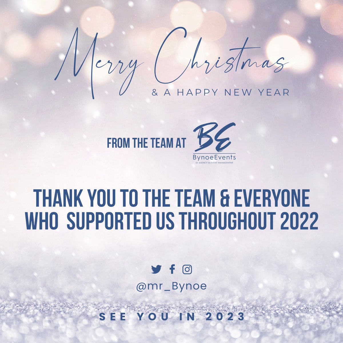 Wishing everyone a Merry Christmas to those who have supported us and sending the team a very special thank you and wishing you all a Great and prosperous New year.

From all of us here @mr_bynoe 

Thank you and see you in 2023 🕺🏽🕺🏽🥳🥳