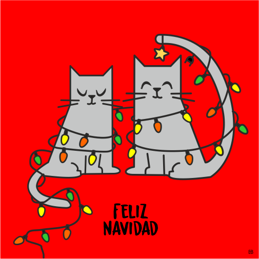 evacreando's tweet photo. ¡Feliz Navidad!  
#ChristmasCards #DigitalArt #VectorialDrawing #Mallorca https://t.co/sb7a6WrumL