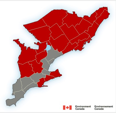 Winter weather warnings throughout the province this morning through this evening. Travel is strongly discouraged. Many road closures. #ONStorm #DriveSafe #SeeSnowGoSlow ow.ly/O57Y50MbTtm