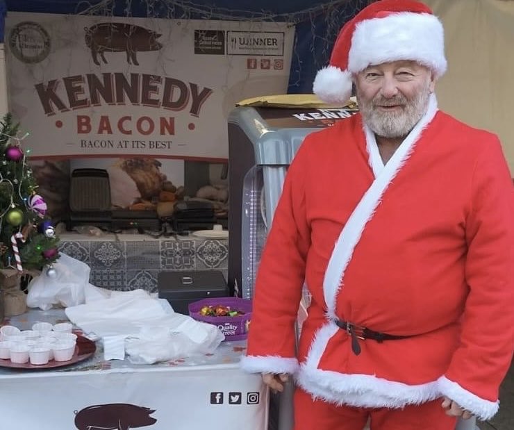 ⁦@KennedyBaconLtd⁩ ‘Santa’ Mervyn Kennedy is keeping a special treat for bacon lovers to the New Year in the shape of a tasty and innovative food #lovelocalinnovation