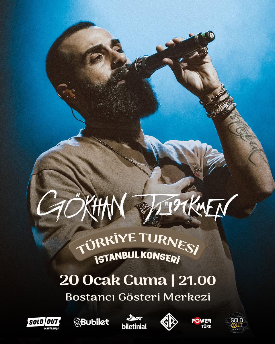 BGM (@bgmonline) on Twitter photo Gökhan Türkmen, 20 Ocak Cuma günü Bostancı Gösteri Merkezi'nde! Biletler, <a href="/bubiletcomtr/">Bubilet</a> <a href="/biletinial/">Biletinial</a> 'da satışta.
<a href="/GTurkmenmusic/">ɢᴏ̈ᴋʜᴀɴ ᴛᴜ̈ʀᴋᴍᴇɴ ®️</a>
#gökhantürkmen #bostancıgösterimerkezi
BİLET ALMAK İÇİN👉bubilet.com.tr/istanbul/etkin… Gökhan Türkmen, 20 Ocak Cuma günü Bostancı Gösteri Merkezi'nde! Biletler, <a href="/bubiletcomtr/">Bubilet</a> <a href="/biletinial/">Biletinial</a> 'da satışta.
<a href="/GTurkmenmusic/">ɢᴏ̈ᴋʜᴀɴ ᴛᴜ̈ʀᴋᴍᴇɴ ®️</a>
#gökhantürkmen #bostancıgösterimerkezi
BİLET ALMAK İÇİN👉bubilet.com.tr/istanbul/etkin…
