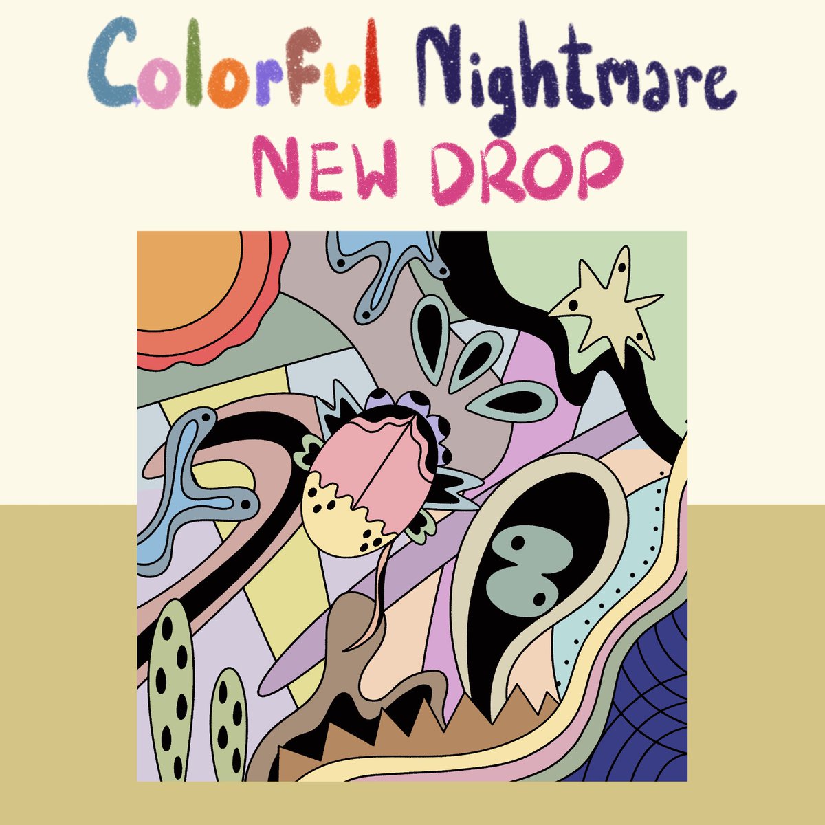 "Bug" in 🌈Colorful Nightmare Collection on <a href="/opensea/">OpenSea</a>
📍opensea.io/collection/col…
"Your life may seem colorful under nightmares every night"
🎨This collection is a semi-abstract genre with a surrealism concept.
🏷 Price 0.027 ETH
#NFT #NFTs #NFTCommunity #NFTdrop #NFTTHAILAND