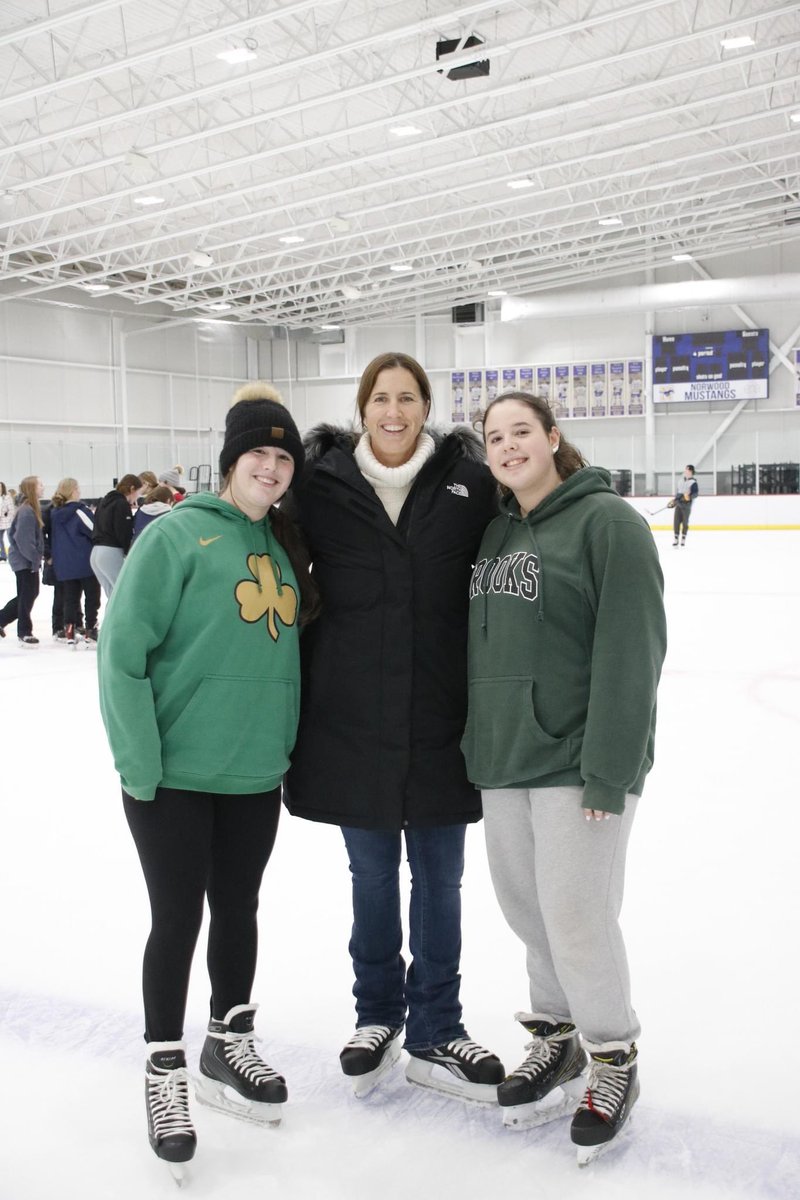 Great time last night celebrating the holidays with our family skate.  Tons of smiles and laughs! (1/4)

<a href="/NHS_Mustangs/">Norwood Mustangs</a> <a href="/MassHSHockey/">MassHSHockey</a> <a href="/HNIBonline/">Hockey Night</a>