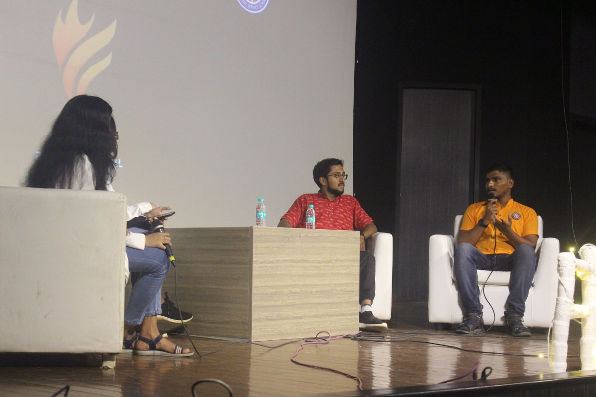 nss_iitb's tweet photo. It was a pleasure to have Mr Himanshu Kulkarni and Mr Rahul Dhamane, the Goonj team members at our flagship event, "Flare 2022- Phoenix of Social Illumination". The session was insightful! 

#nssiitb #iitb #flare #flagship #event #goonj #flashback https://t.co/SwDaaiiZow
