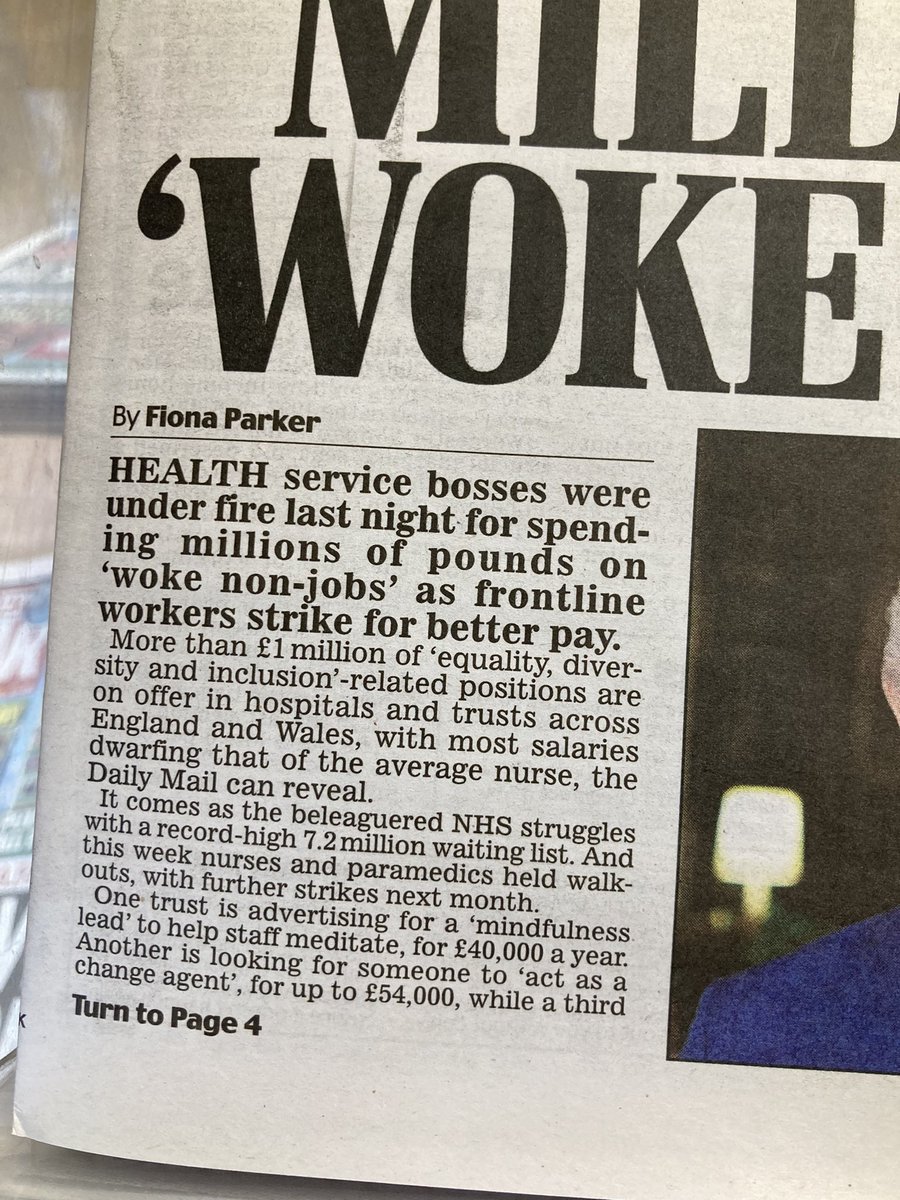 I know I shouldn’t get wound up by the rats at <a href="/DailyMailUK/">Mail+</a> but these are not “woke” wasted jobs. Staff are leaving in their thousands, if we can do anything to lighten the load for staff and and support them then that is certainly NOT a waste