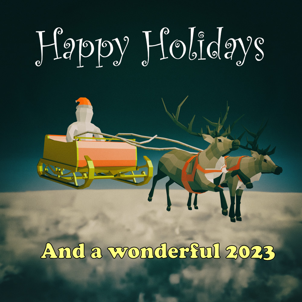 Happy Holiday from Technoman <a href="/3DKEV/">Kevin Koekkoek</a> and <a href="/PilarOrti/">Pilar Orti</a>  #b3d #MerryChristmas