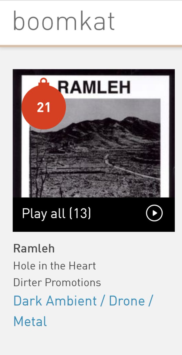 The reissue of "Hole In The Heart" on Dirter Promotions is #21 in Boomkat's Top 100 reissues of the year.
@SteveDirter <a href="/GaryMundy99/">Gary Mundy</a>
boomkat.com/charts/boomkat…