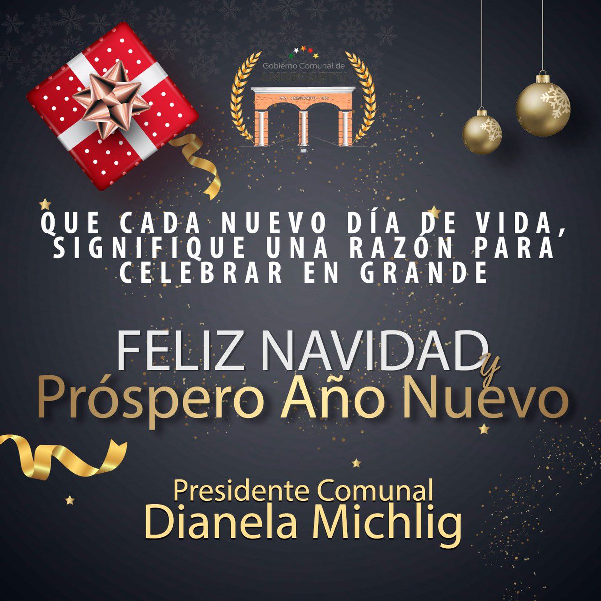 Deseamos que las cosas buenas se multipliquen. Que La Paz y el amor en cada uno de sus hogares llegue en abundancia. Que vengan tiempos más prósperos, de unidad y de tirar todos para un mismo lado. 

Que la noche buena los encuentre en familia! 

🎅🏼🪅🧑‍🎄🎄
