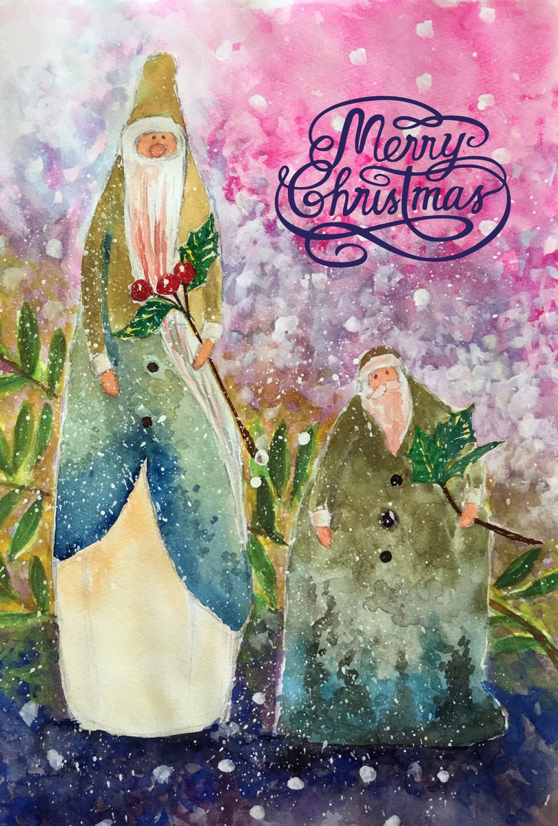 「#歴代クリスマス絵を上げよう皆様メリークリスマス素敵なクリスマスをお過ごしくださ」|mog_neko@mercari on saleのイラスト
