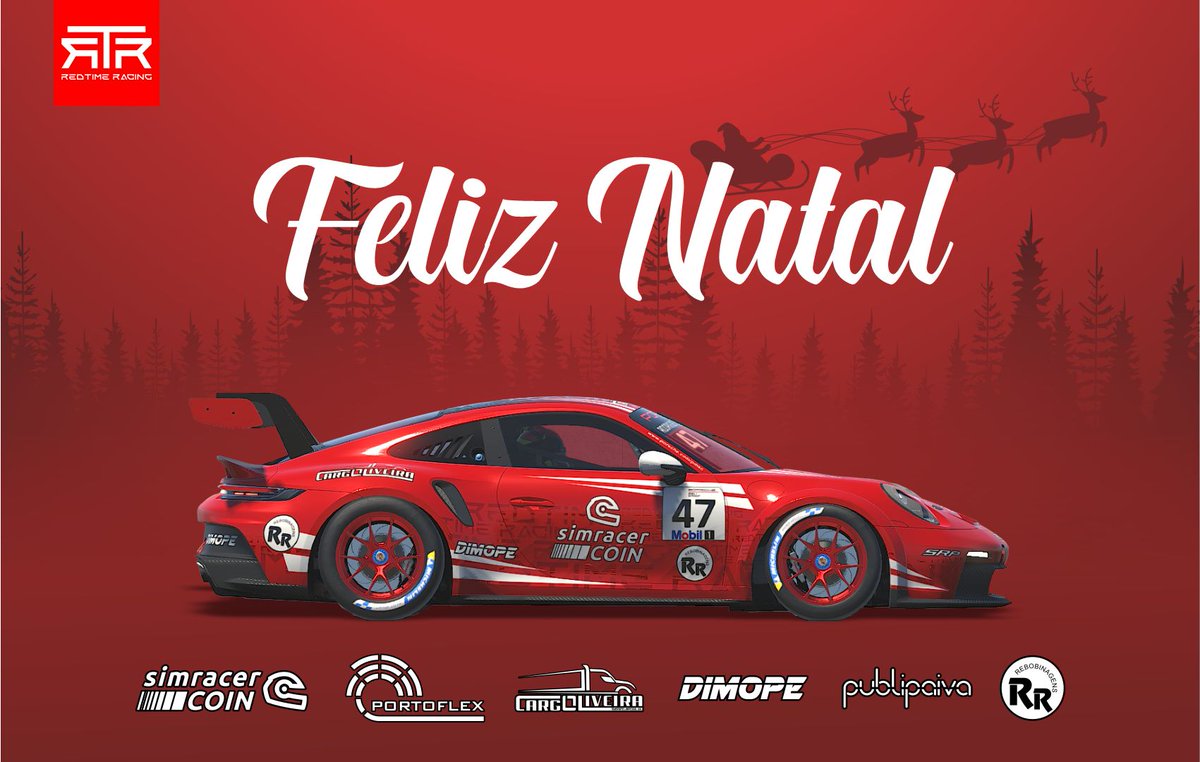 RedTime Racing wishes all members, family and friends Happy Holidays and a year 2023 full of joy, health and many races. Also a sincere thank you to all entities that supported the activity in 2022.
#iracing #simracing #HappyChristmas