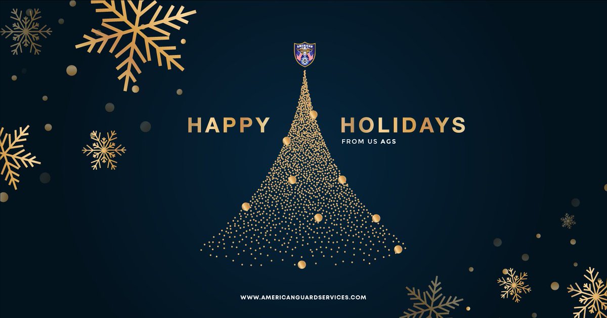 AmericanGuardS1's tweet photo. Happy Holidays from us at American Guard Services
#happyholidays #christmas #merrychristmas #holidays #holiday #holidayseason #christmastime #happynewyear2022 https://t.co/rei38wU4sd