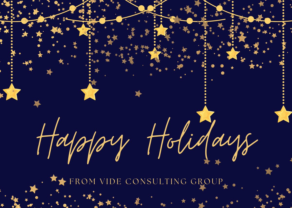 VideConsulting's tweet photo. Wishing you all a blessed holiday season! 💫 https://t.co/6dqFd4SSED