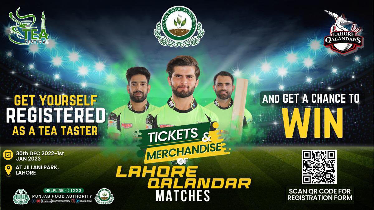 muddassirmalik1's tweet photo. Tea tasters registration drive in partnership with Lahore Qalandars! https://t.co/Me7CNiQafo