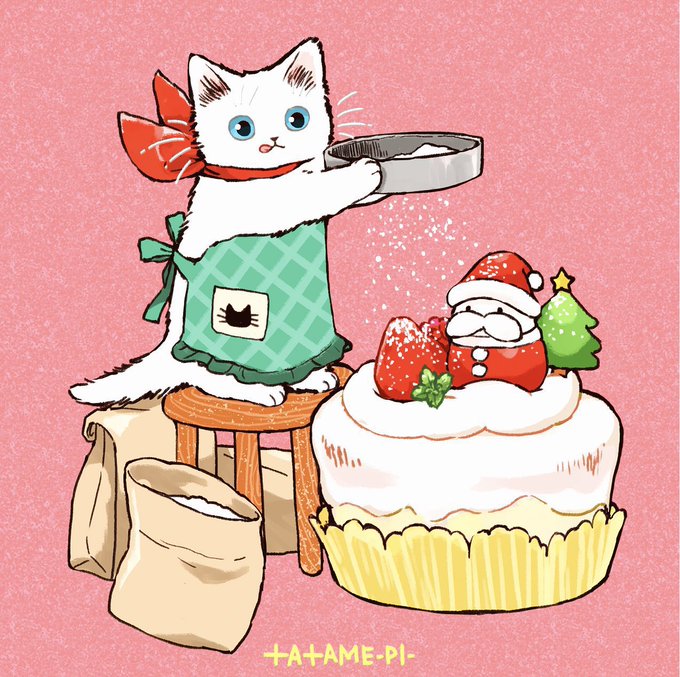 「座る 白い猫」のTwitter画像/イラスト(新着)｜5ページ目