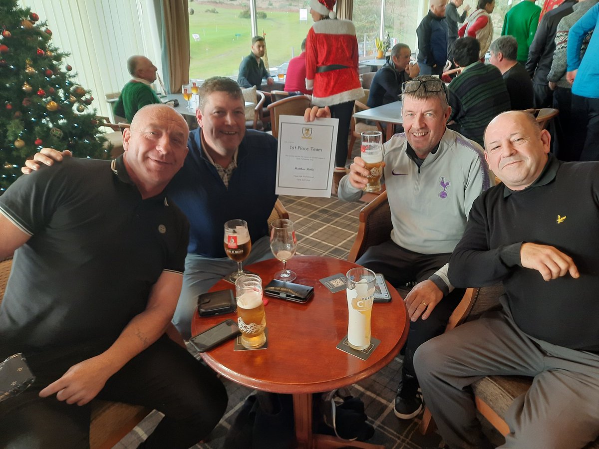 ClyneGolfClub's tweet photo. Great turnout for today's Christmas Eve shotgun start with 20 teams playing.
Many congratulations to Dean, Brad and the two Neil's who won with 86pts.
Thanks to Joanne for an excellent buffet and to Matt for organising. https://t.co/Ed0tw5qzEc
