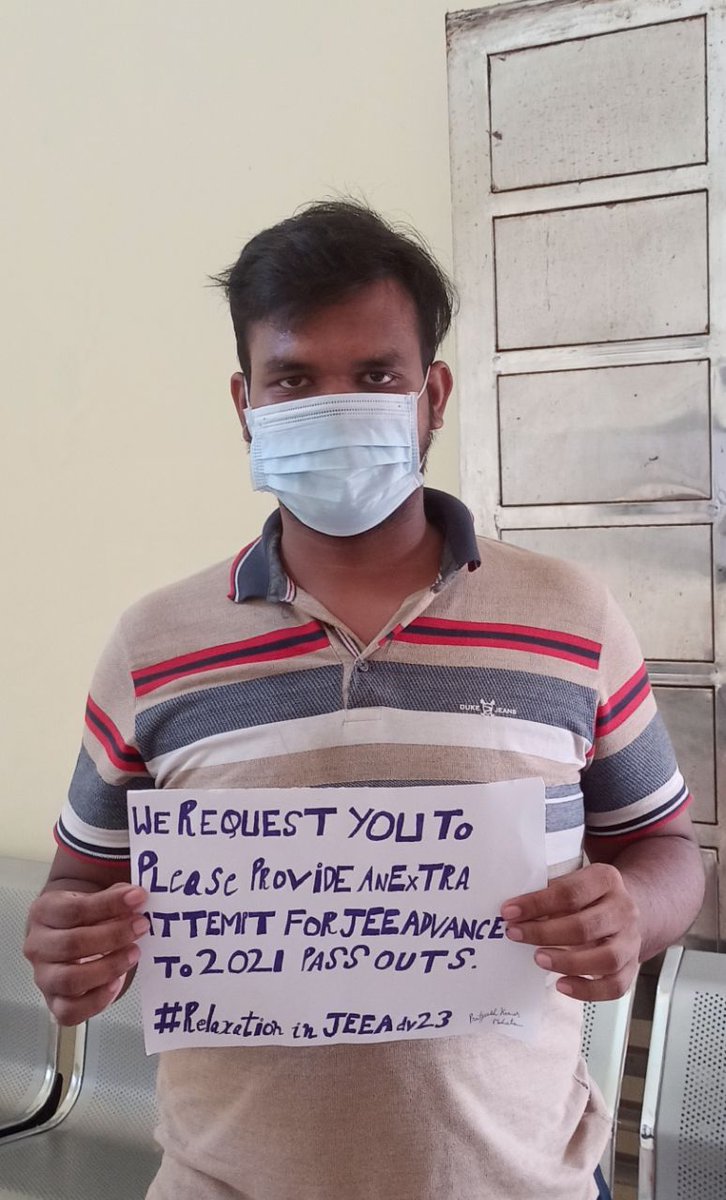 Harshit03062004's tweet photo. 2020 students got suffered and got a chance in 2022 to appear...we 2021 students faced the same problems intact covid was more deadly in 2021 so we also deserve to appear again in advance 2023 #iitfor21 https://t.co/ravj7lw03j