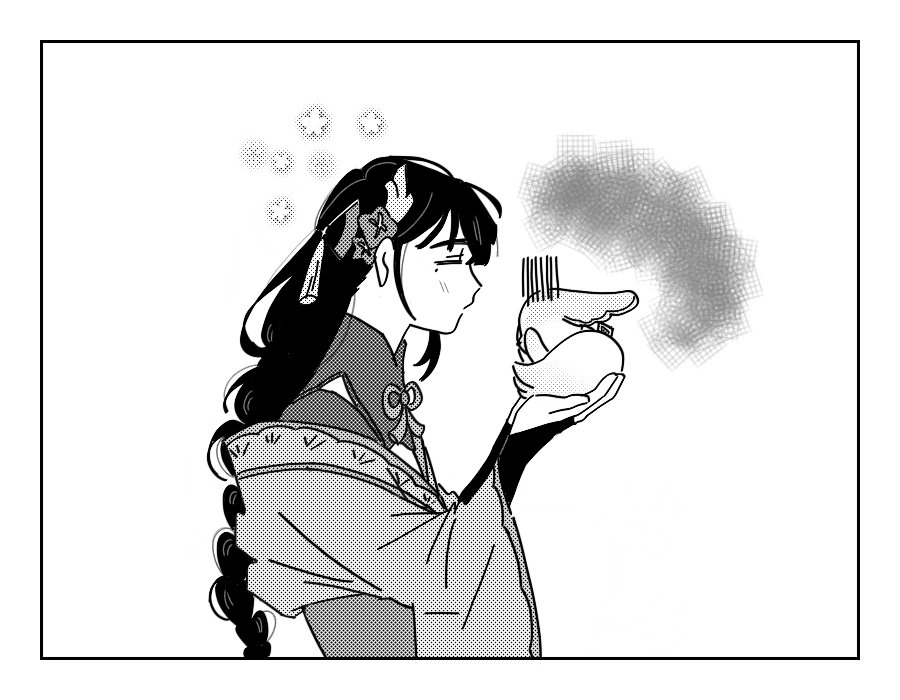 miko turning into a fox everytime ei kisses her