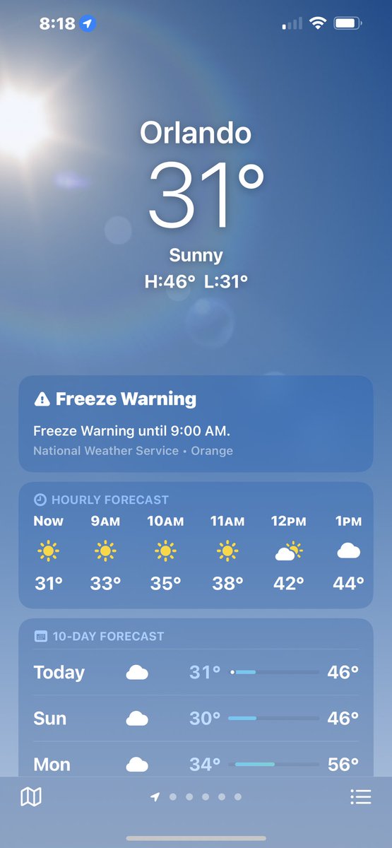 MissyRobinson81's tweet photo. It feels a little like the Christmas holidays today! 😃🥶❄️🥶❄️ #Christmas2022 #orlando #MerryChristmas #flalife https://t.co/Rjj1odeTOM