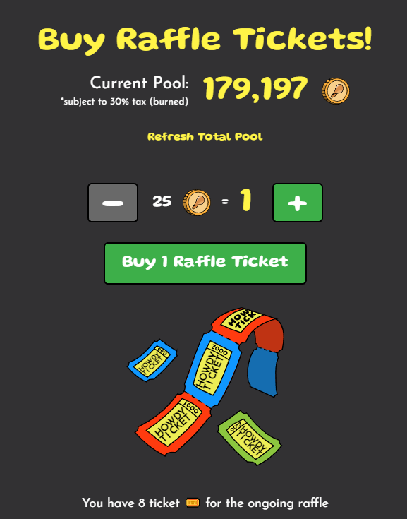 0x_BonesQt's tweet photo. Please Santa give it to me now π
from 888 tix yesterday to 8 tix today im broke hahaha
HFC honest raffle is worth almost 17k PHP now,
get yours.
1 matic = 480 $potato = 19 tickets
#howdygames #HFC #Polygon #gamefi https://t.co/iMx4LdRAeA
