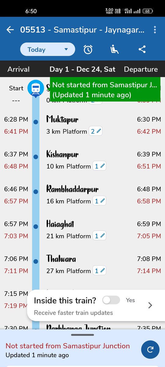 DeepakK72029813's tweet photo. @spjdivn Sir lgta h Samastipur division me time ka koi value nhi h 
40 minutes se 05514 ko rok kr rakha hua h 
Plz kch kijiye🙏🙏🙏🙏 https://t.co/zxwTYHhL7D
