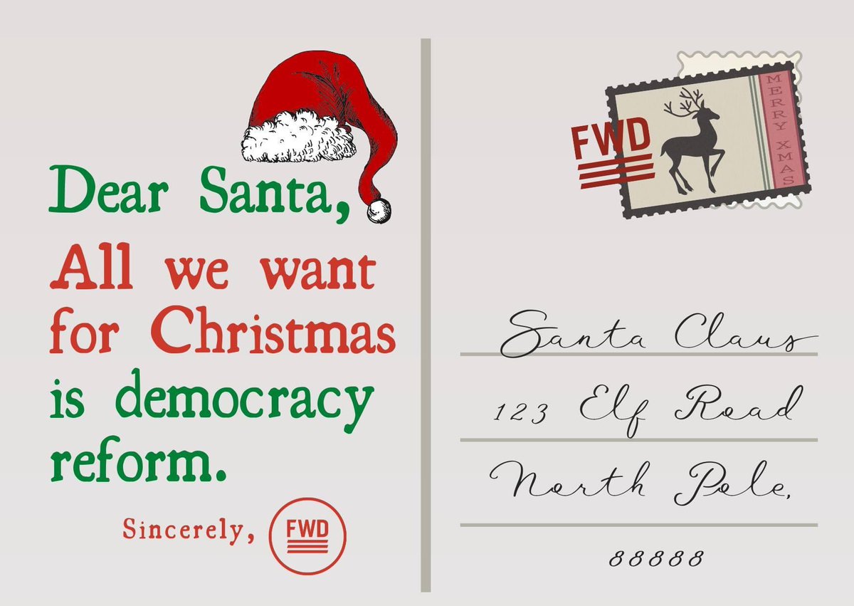 FWD_Michigan's tweet photo. Merry Christmas to all who celebrate! #ForwardParty #ForwardTogether #FWD #MichiganForwardParty #MIFWD  #NotLeftNotRightForward
#christmas #christmaseve #santa #santaclaus @Fwd_Party https://t.co/aSVdettumC