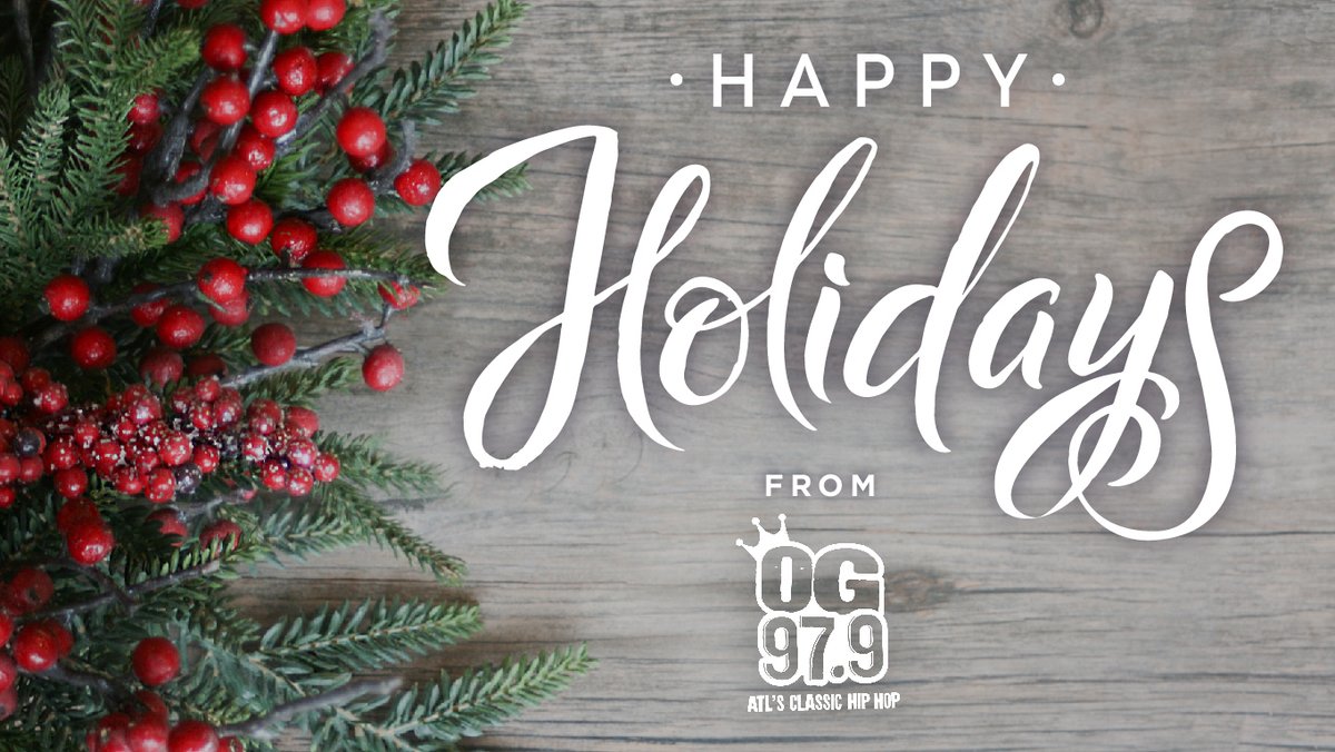 ♥️❄️ Wishing you all a Happy Holidays from OG 97.9! ❄♥
