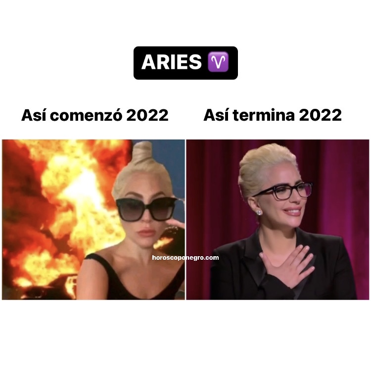 Así comenzó 2022 vs. Así termina 2022 ✨🔮✨ #aries #horoscoponegro