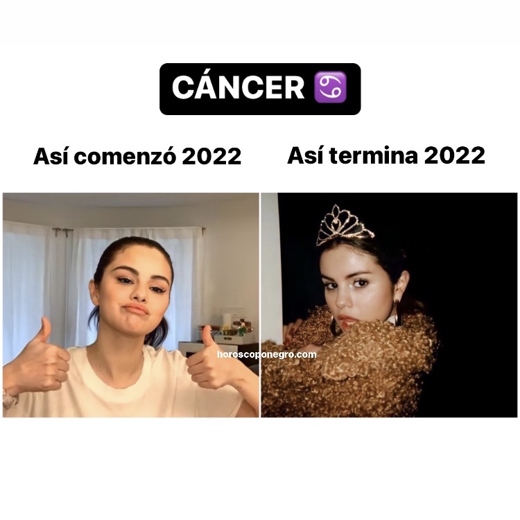 Así comenzó 2022 vs. Así termina 2022 ✨🔮✨ #cancer #horoscoponegro