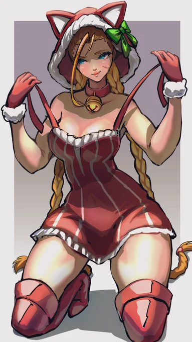 クリスマスイラストまとめ春麗、マノン、ジュリ、キャミィモリガンさんはまた来年… 